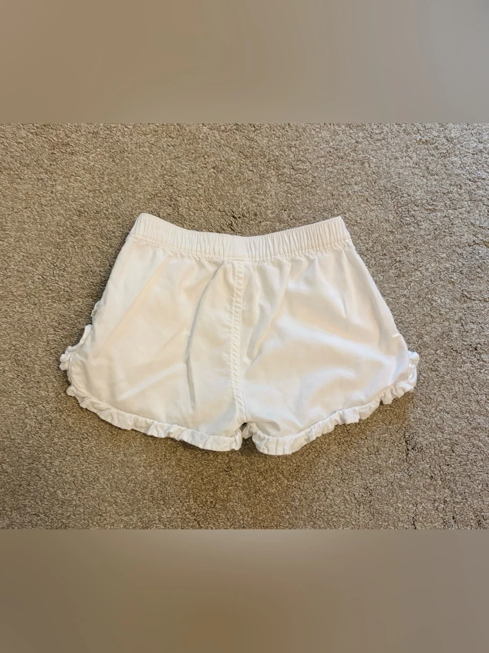 Girls Gymboree White Ruffle-Trim Shorts Size 7